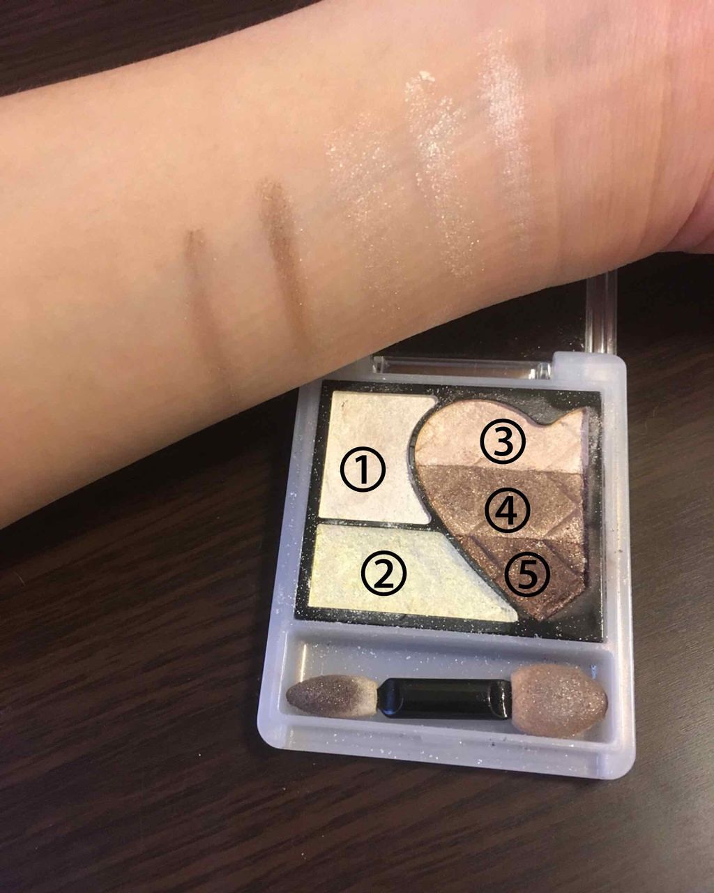 レインボーグラデアイズ/インテグレート/アイシャドウパレットを使ったクチコミ(2枚目)