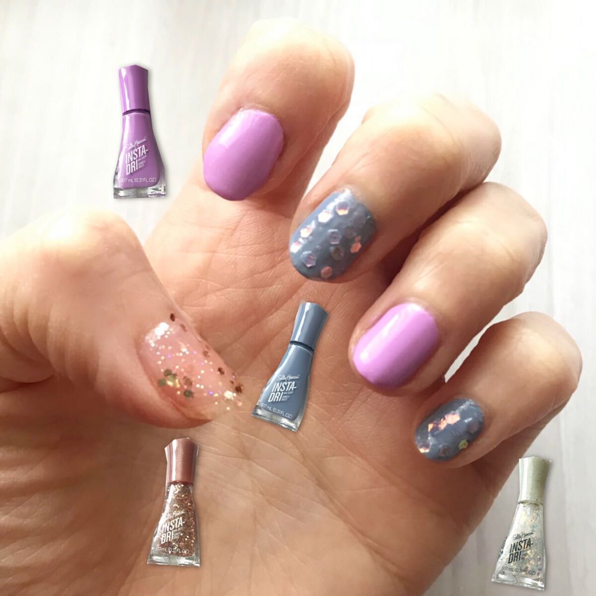 インスタドライ ネイルカラー/サリーハンセン/オールインワンネイルを使ったクチコミ(9枚目)