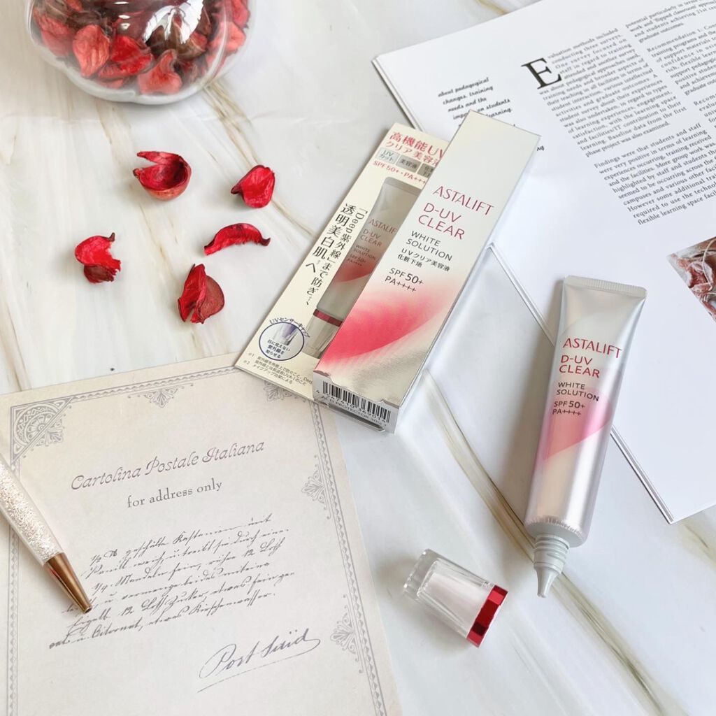 D-UVクリア ホワイトソリューション/アスタリフト/日焼け止めクリームを使ったクチコミ（2枚目）