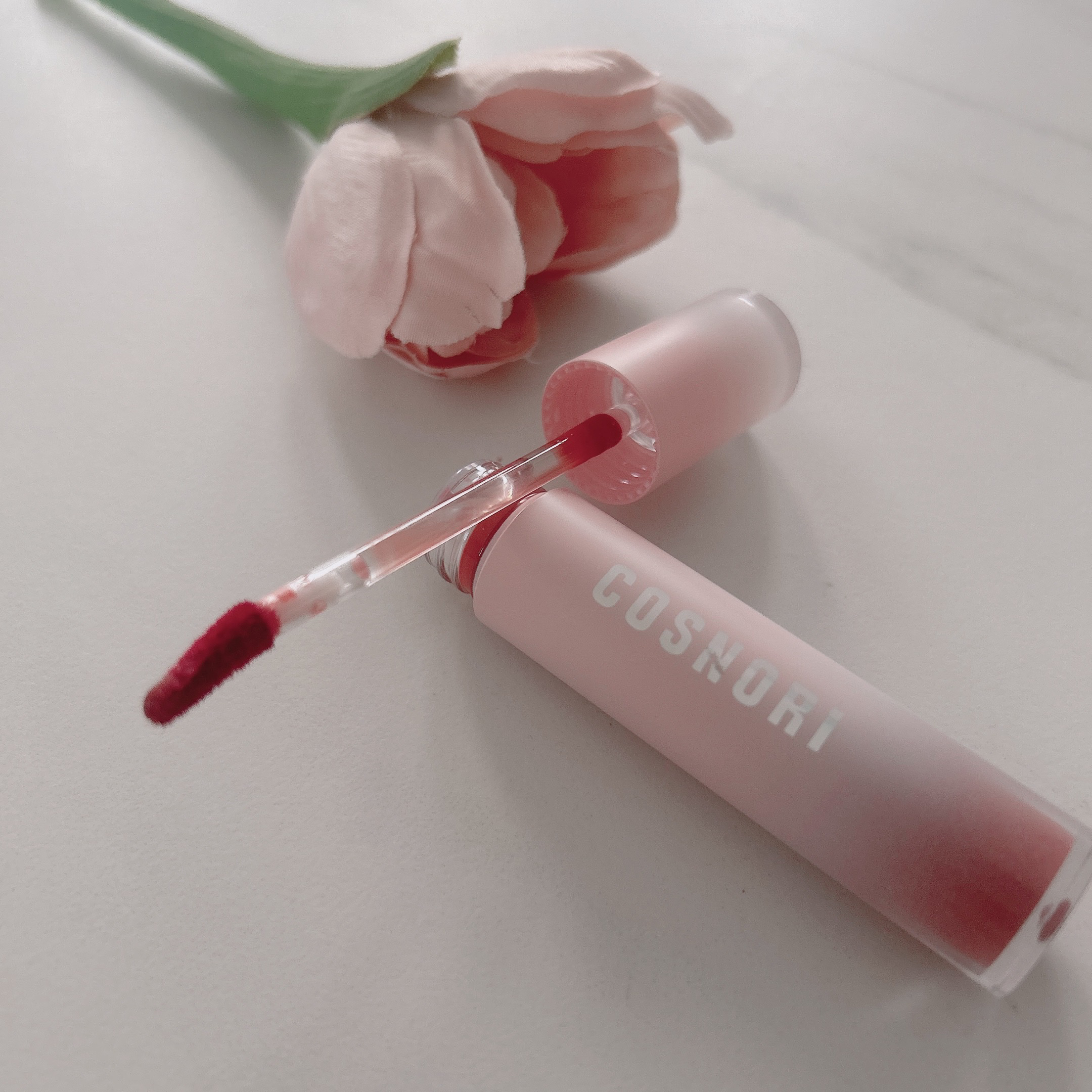 コスノリ ウォーターブラーリーティント/COSNORI/リップティントを使ったクチコミ（2枚目）