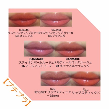 ラスティング リップカラーN/CEZANNE/口紅を使ったクチコミ(3枚目)