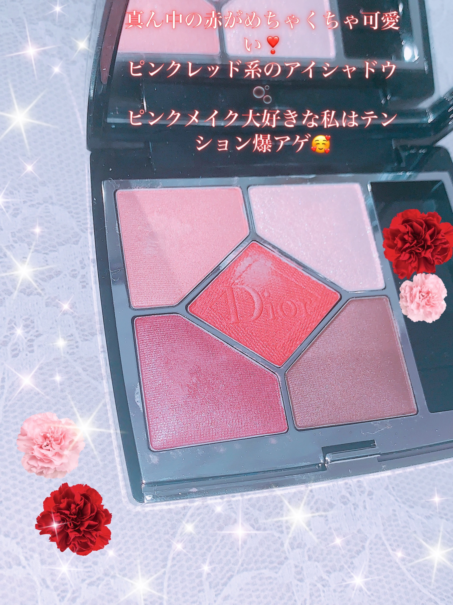 ディオールショウ サンク クルール 879 ルージュ トラファルガー/Dior/アイシャドウを使ったクチコミ（2枚目）