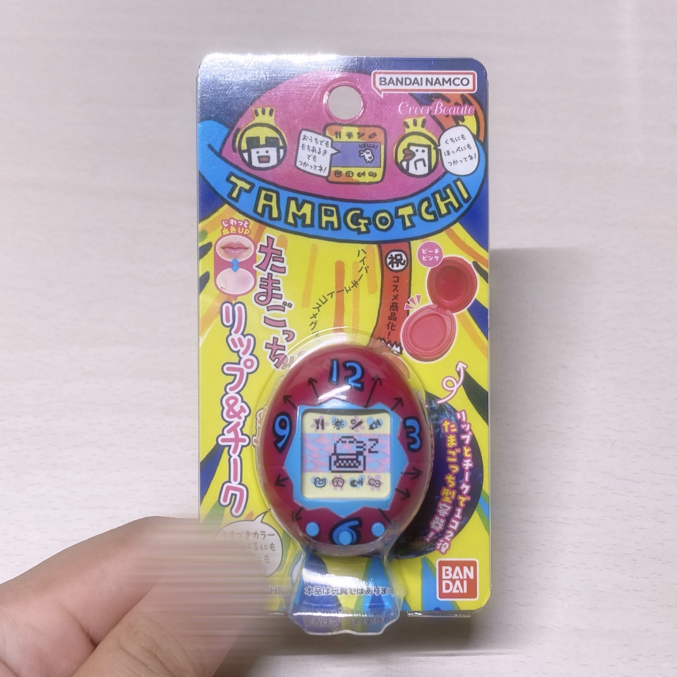 たまごっち リップ＆チーク  初代たまごっちピンク（ピーチピンク）/クレアボーテ/ジェル・クリームチークを使ったクチコミ（1枚目）