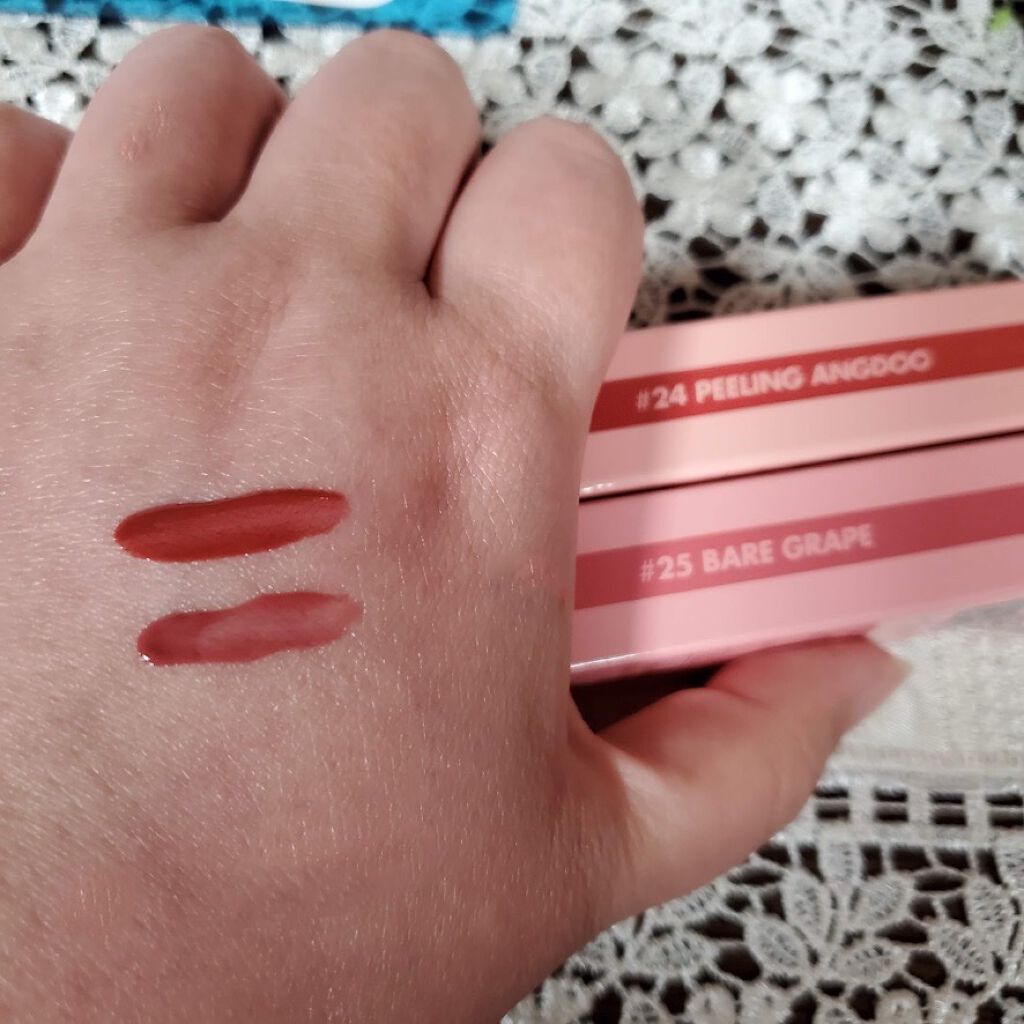 ジューシーラスティングティント/rom&nd/リップティントを使ったクチコミ(1枚目)