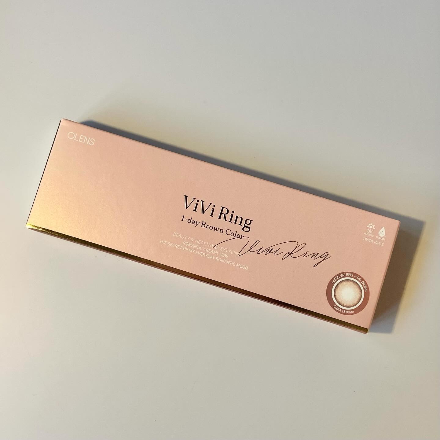 ViVi Ring 1day ブラウン/OLENS/ワンデー（１DAY）カラコンを使ったクチコミ（3枚目）