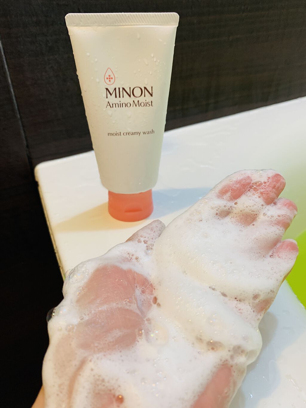 アミノモイスト モイストクリーミィ ウォッシュ/ミノン/洗顔フォームを使ったクチコミ（1枚目）
