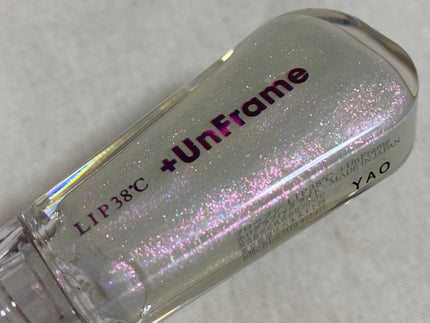 LIP38℃ +UnFrame<ホログラフィック>/UZU BY FLOWFUSHI/リップグロスを使ったクチコミ(2枚目)