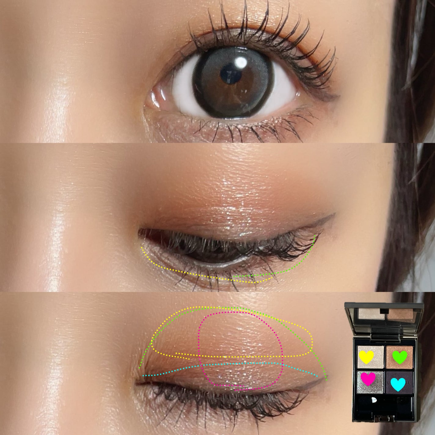 アイカラーレーション/LUNASOL/アイシャドウパレットを使ったクチコミ(3枚目)