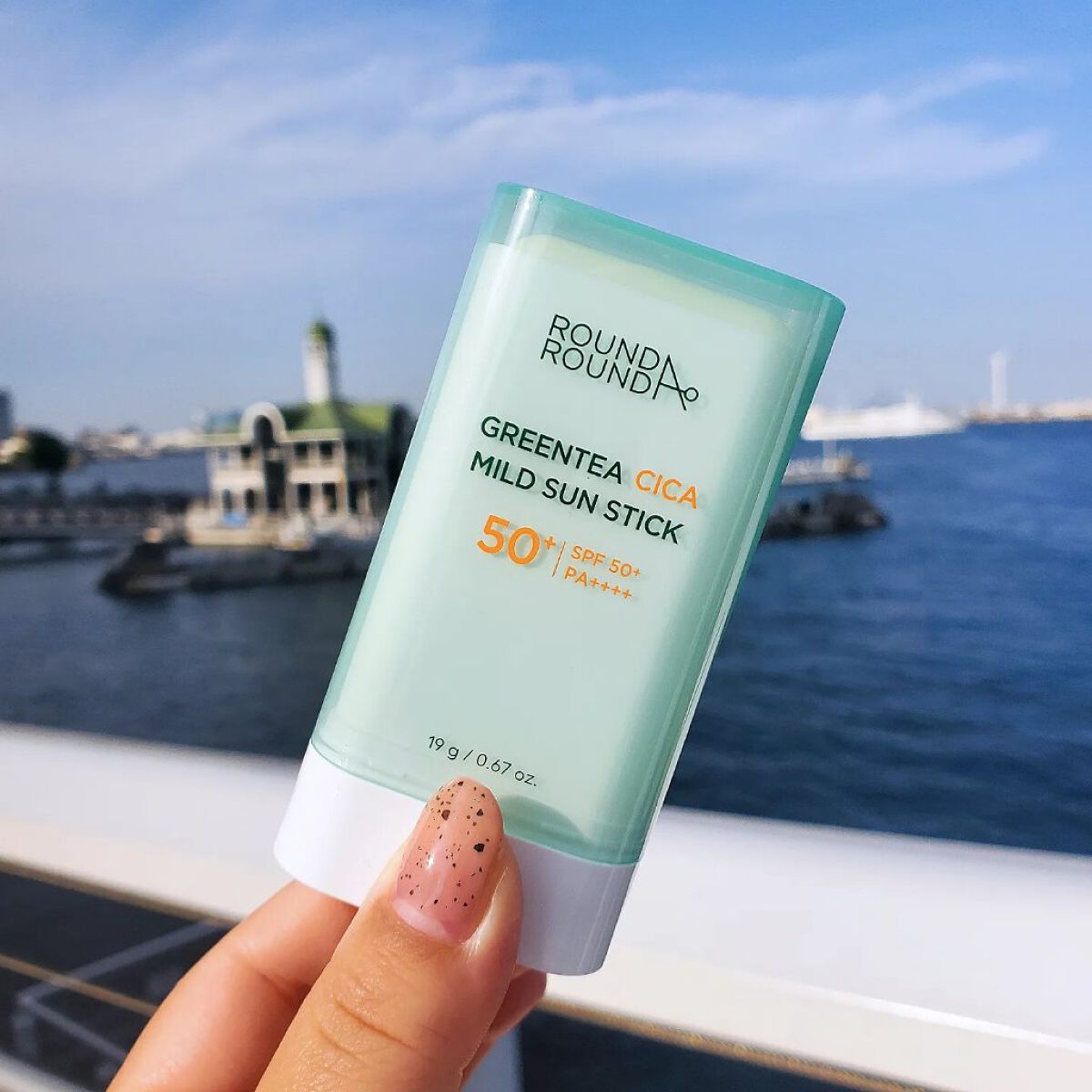 グリーンティー CICA マイルド サンスティック/ラウンドアラウンド/日焼け止めスティックを使ったクチコミ（1枚目）