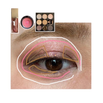 マリブアイシャドウ/マリブビューティー/単色アイシャドウを使ったクチコミ(2枚目)