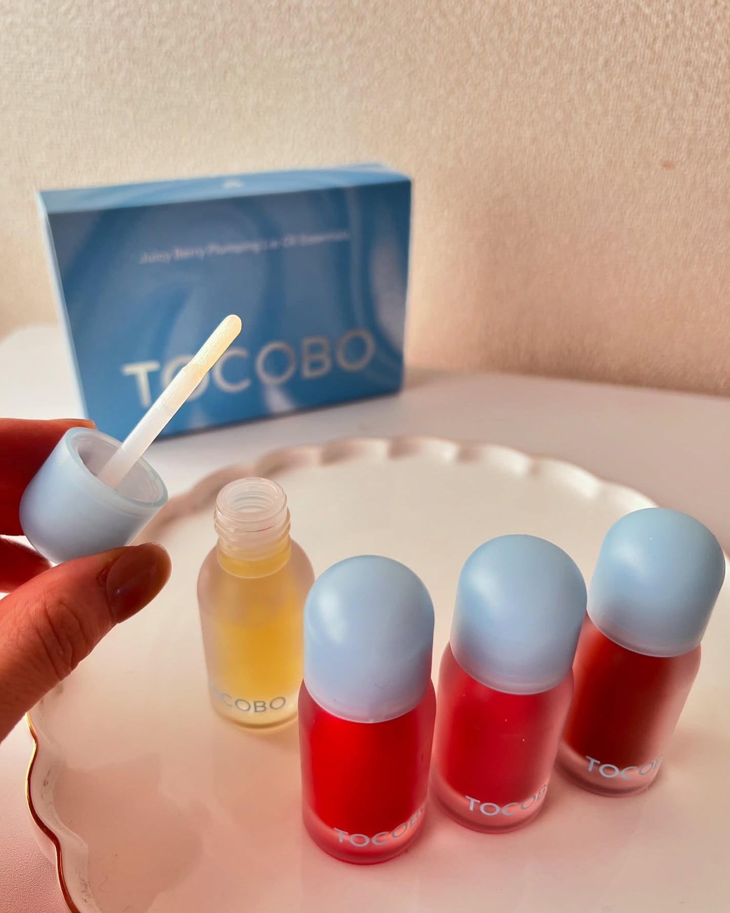 ジューシーベリープランピングリップオイル/TOCOBO/リップグロスを使ったクチコミ(6枚目)