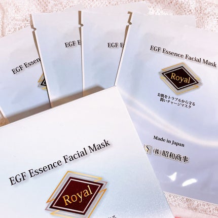 Royal Facial Mask ローヤル シートマスク トライアルセット 5枚/昭和商事/シートマスク・パックを使ったクチコミ(4枚目)