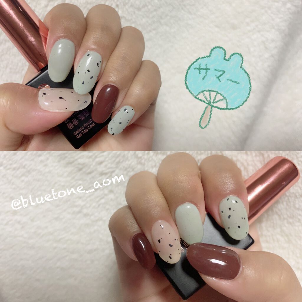 セミキュアジェルネイル(ハンド)/ohora/ネイルシールを使ったクチコミ(2枚目)