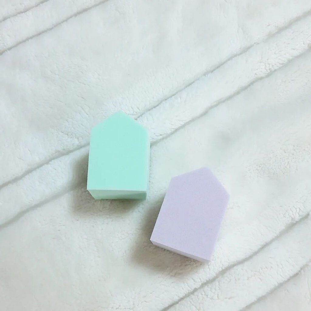 メイクアップスポンジ バリューパック ハウス型 14個/DAISO/パフ・スポンジを使ったクチコミ(2枚目)