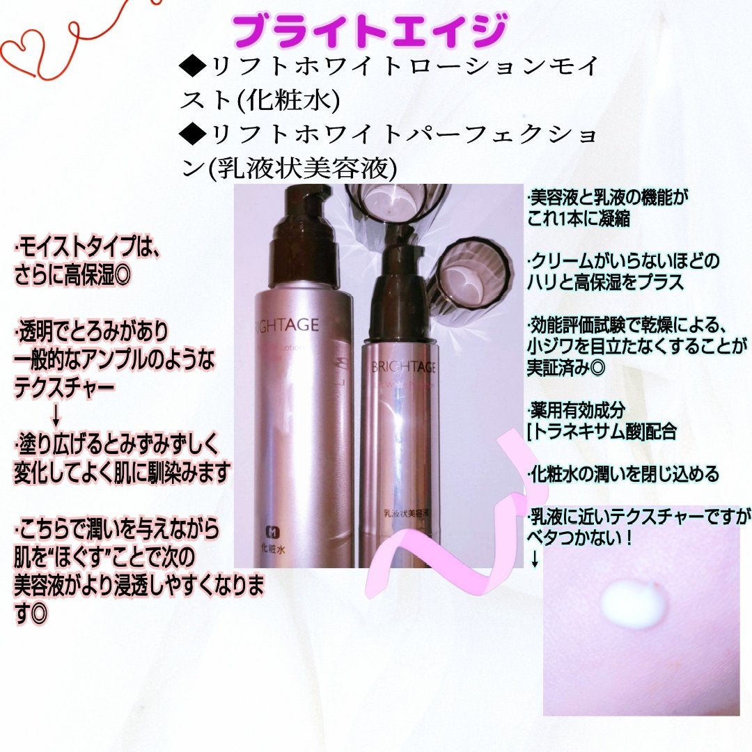リフトホワイト パーフェクション/BRIGHTAGE/美容液を使ったクチコミ(1枚目)