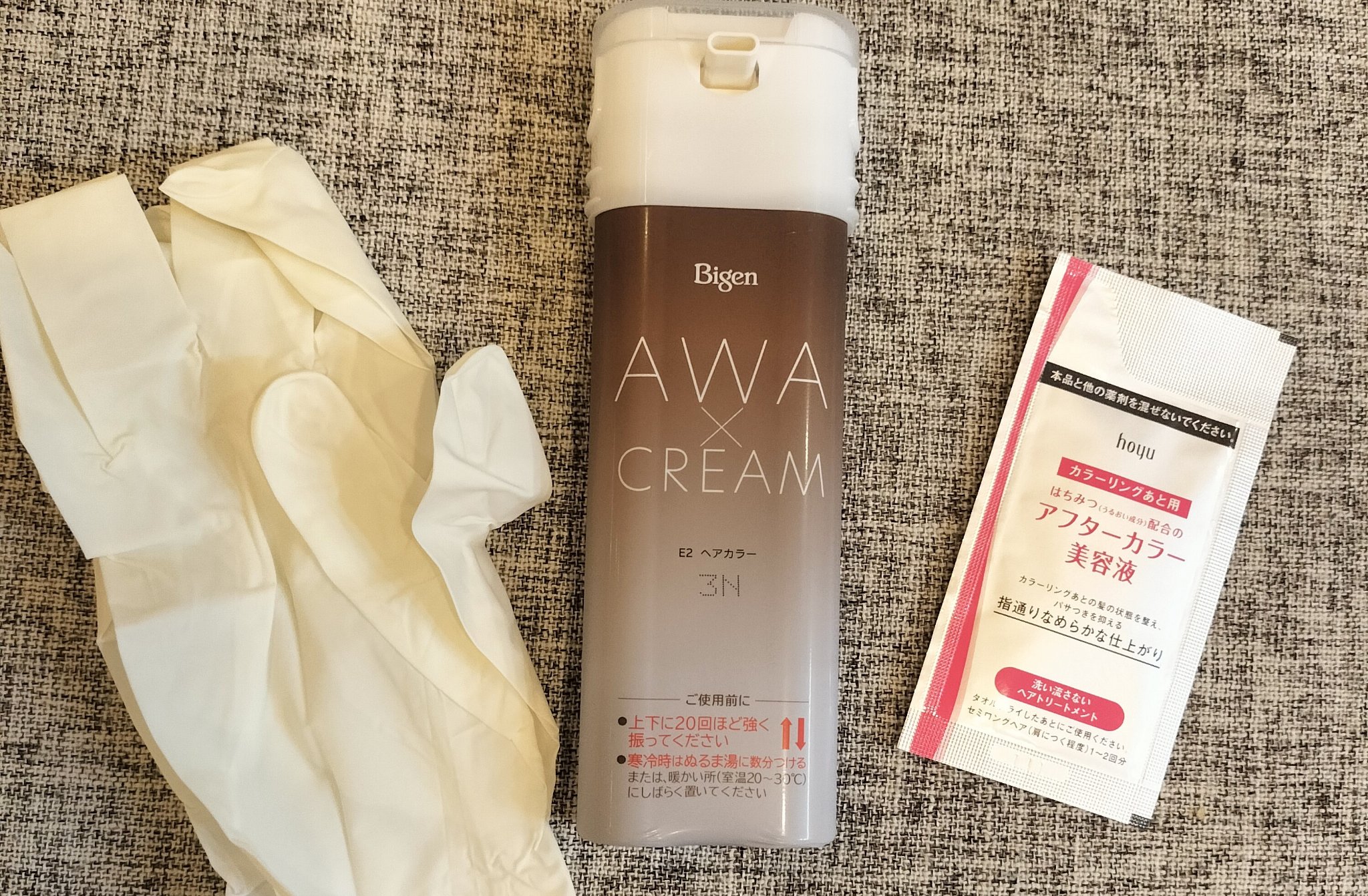 泡クリームカラー 3N シフォンブラウン/ビゲン/ヘアカラーを使ったクチコミ（1枚目）