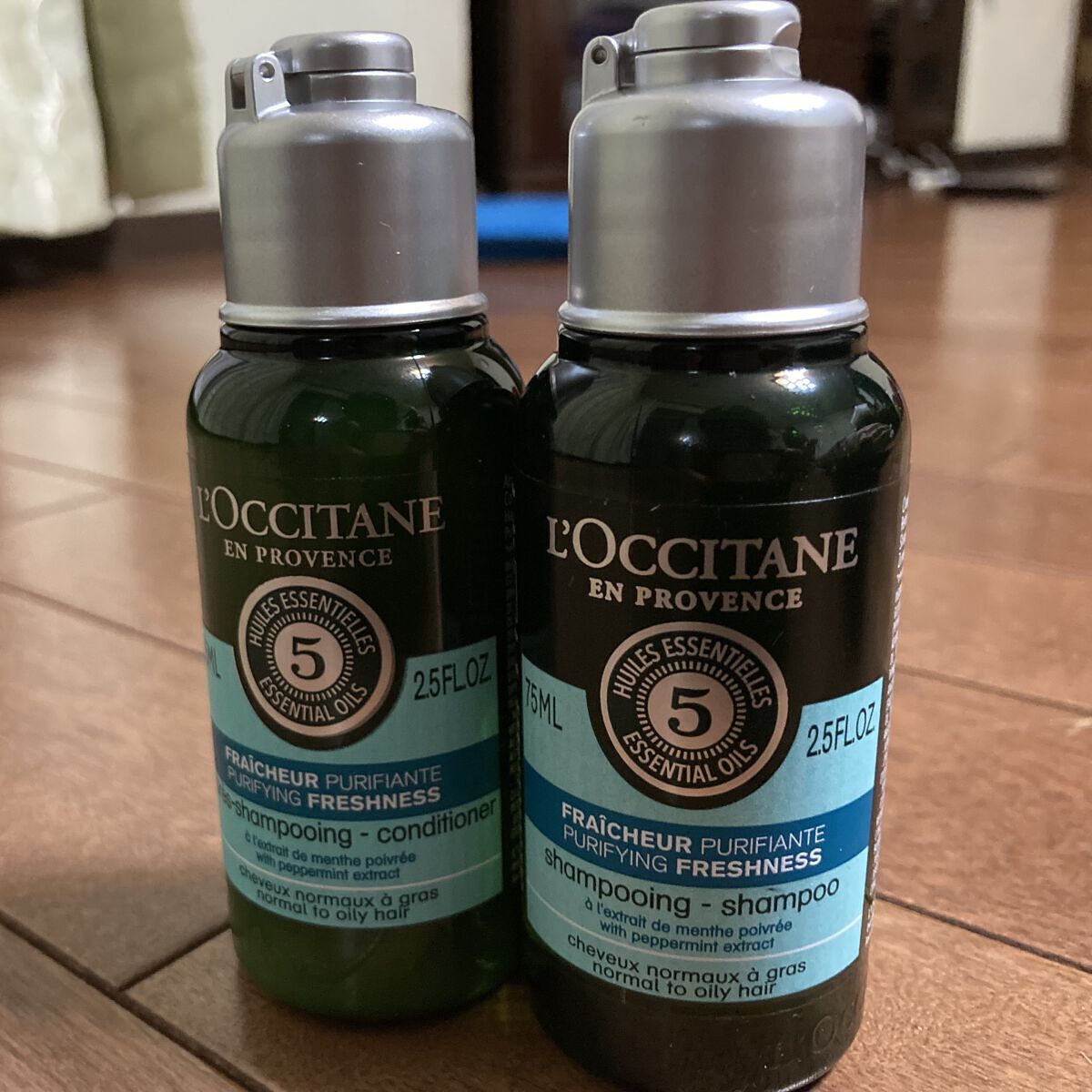 ファイブハーブス ピュアフレッシュネス シャンプー／コンディショナー/L'OCCITANE/市販シャンプーを使ったクチコミ（2枚目）