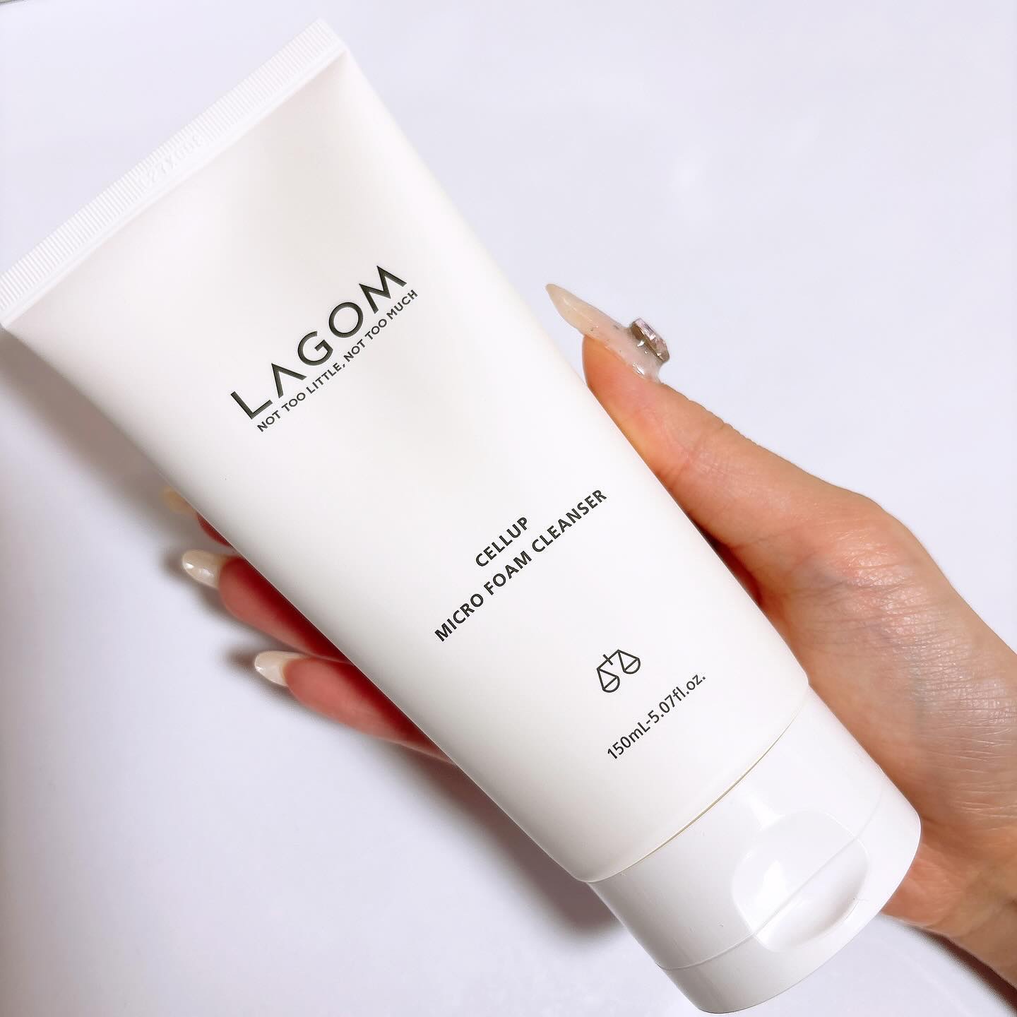 マイクロフォーム クレンザー(夜用洗顔)/LAGOM /クレンジングクリームを使ったクチコミ（2枚目）