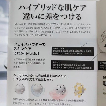 MOTTOフェイスパウダー/MO-10/プレストパウダーを使ったクチコミ(3枚目)
