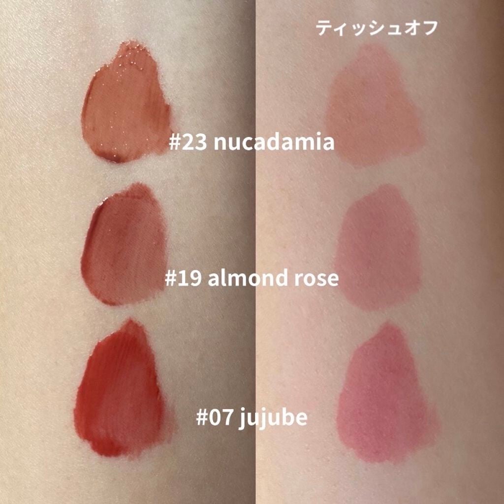 ジューシーラスティングティント/rom&nd/リップティントを使ったクチコミ(3枚目)