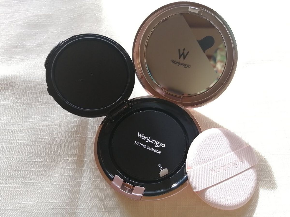 ウォンジョンヨ フィッティングクッション ラスティング 01 ペールピンク/Wonjungyo/クッションファンデーションを使ったクチコミ（3枚目）