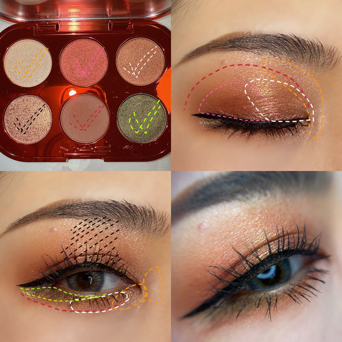 スモール アイシャドウ ×6 ラブストラック ラック/M・A・C/アイシャドウパレットを使ったクチコミ(5枚目)