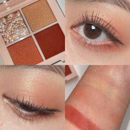 レブロン ダズル アイシャドウ クアッド 002 サンセット ブリック/REVLON/アイシャドウパレットを使ったクチコミ(1枚目)