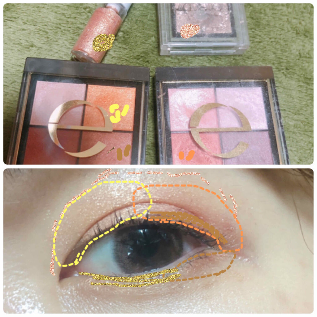 グリッターライナー/b idol/グリッターを使ったクチコミ（3枚目）