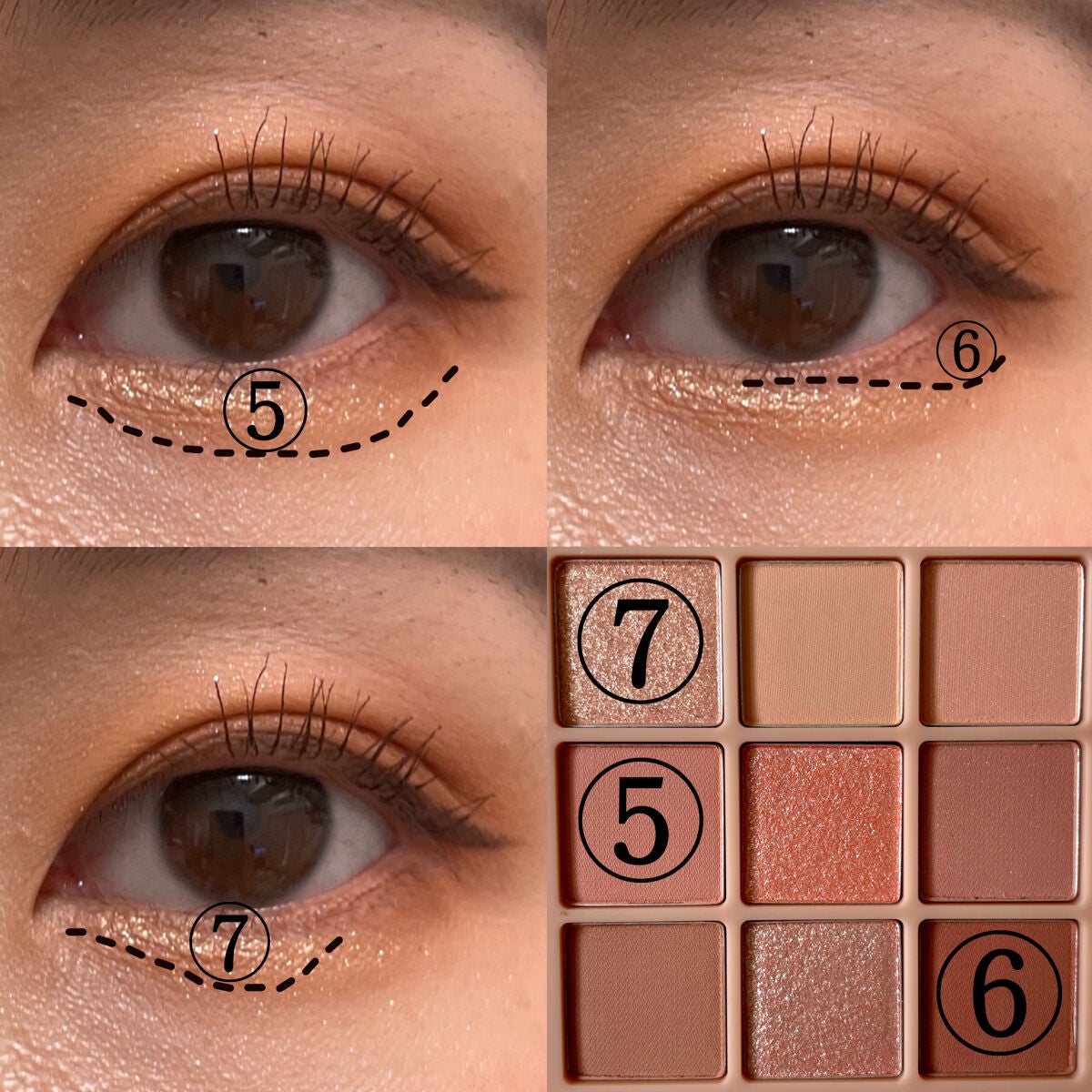 シャドウパレット/dasique/アイシャドウパレットを使ったクチコミ(4枚目)