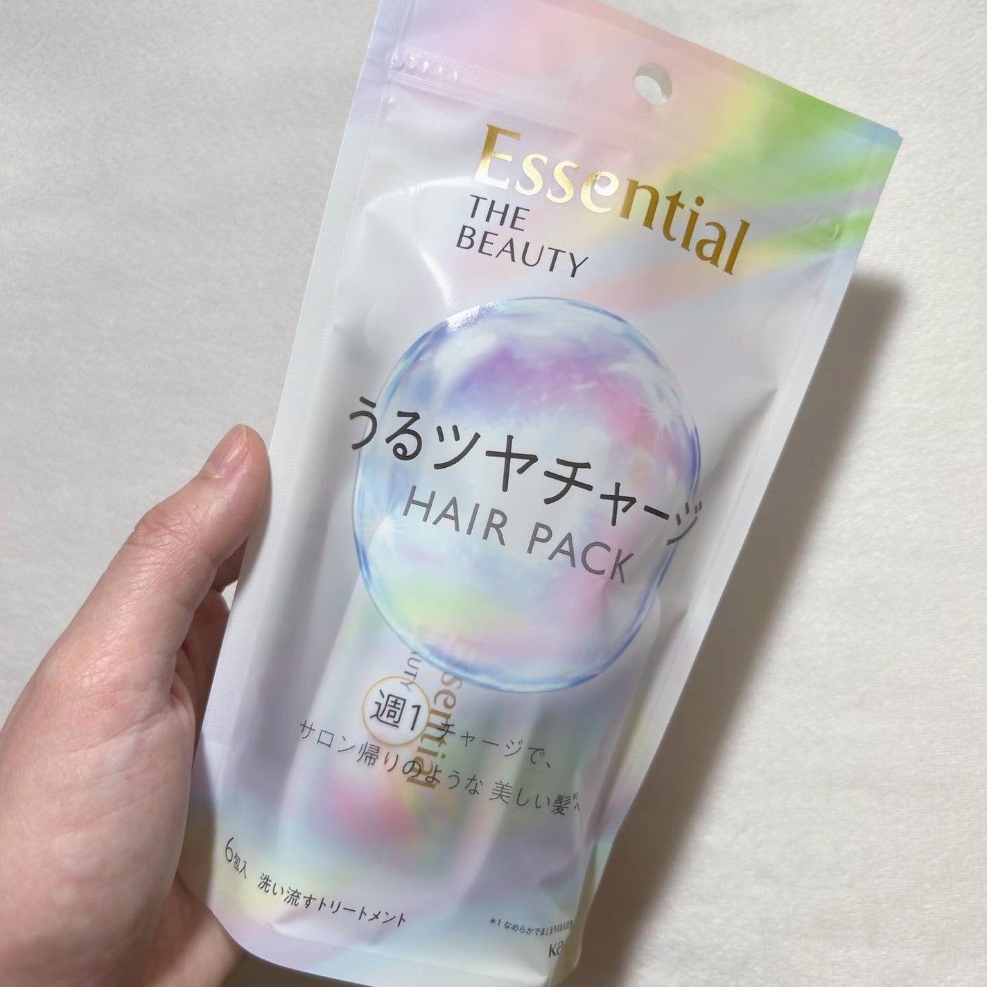 ザビューティ うるツヤチャージヘアパック/エッセンシャル/ヘアマスク・ヘアパックを使ったクチコミ(5枚目)