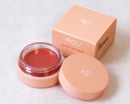 GLOWY TINT BALM/AOU/リップグロスを使ったクチコミ(2枚目)