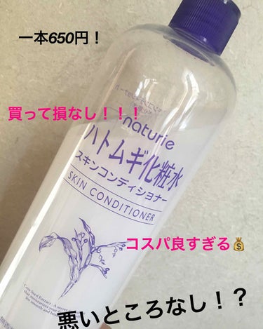 ハトムギ化粧水(ナチュリエ スキンコンディショナー R )/ナチュリエ/化粧水を使ったクチコミ（1枚目）