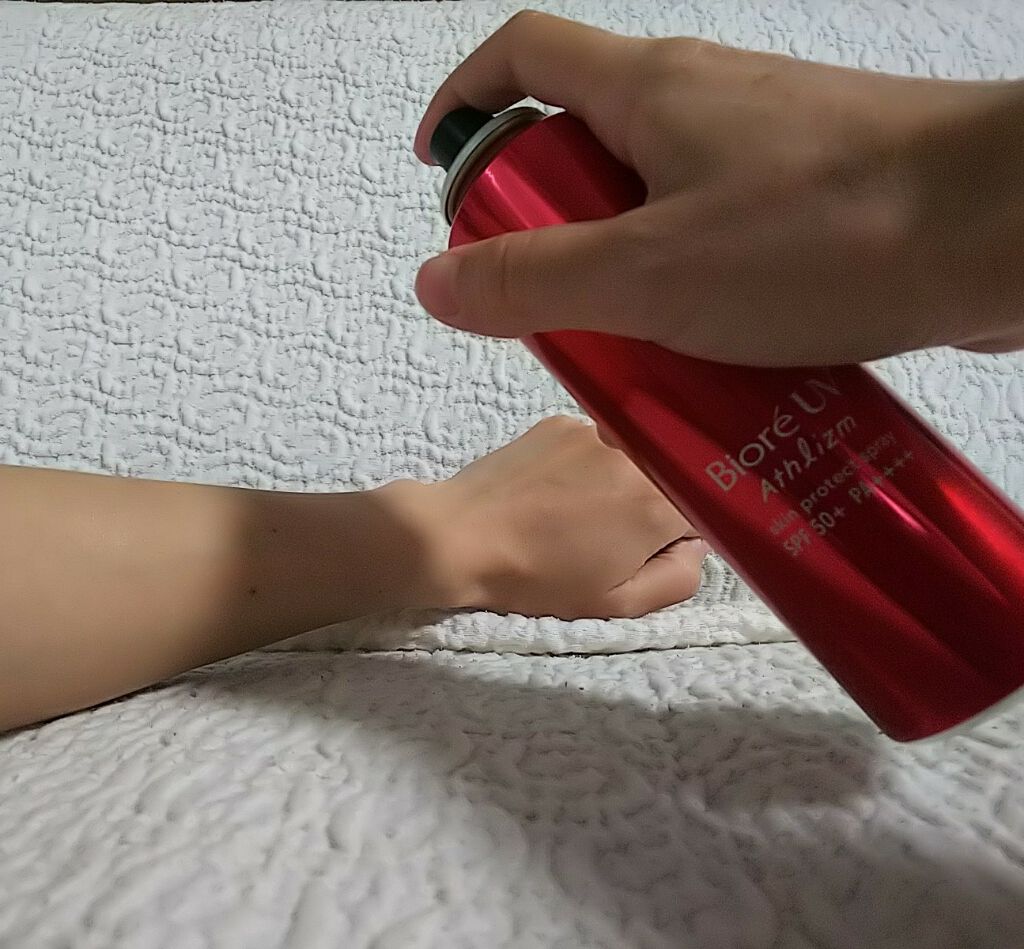 ビオレUV アスリズム スキンプロテクトスプレー	/ビオレ/日焼け止めミスト・スプレーを使ったクチコミ（3枚目）