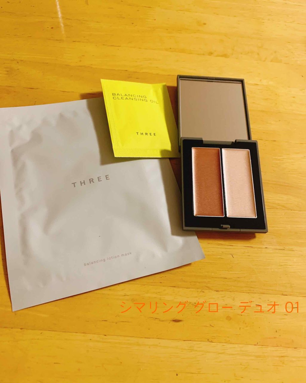 THREE シマリング グロー デュオ/THREE/クリームハイライトを使ったクチコミ（3枚目）
