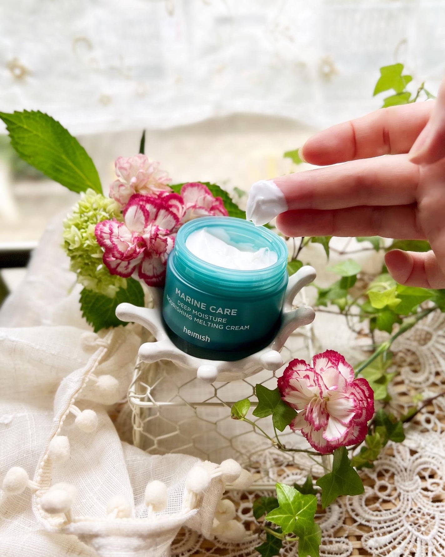 Marine Care Rich Cream /heimish/フェイスクリームを使ったクチコミ(4枚目)