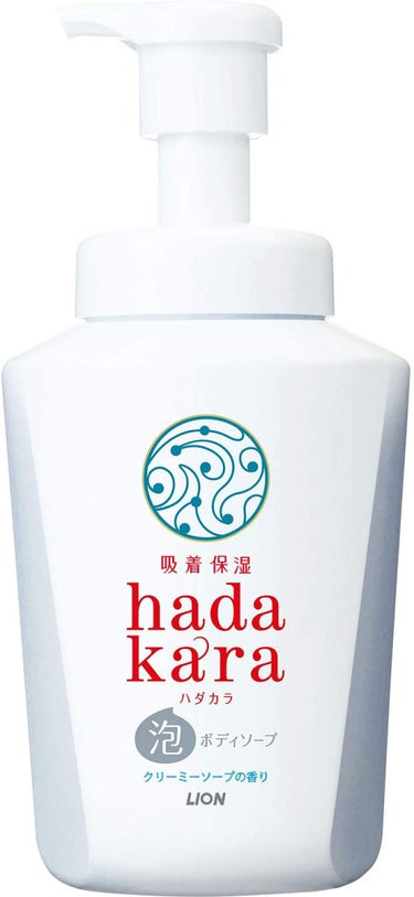 hadakara ボディソープ 泡で出てくるタイプ クリーミーソープの香り 550ml 