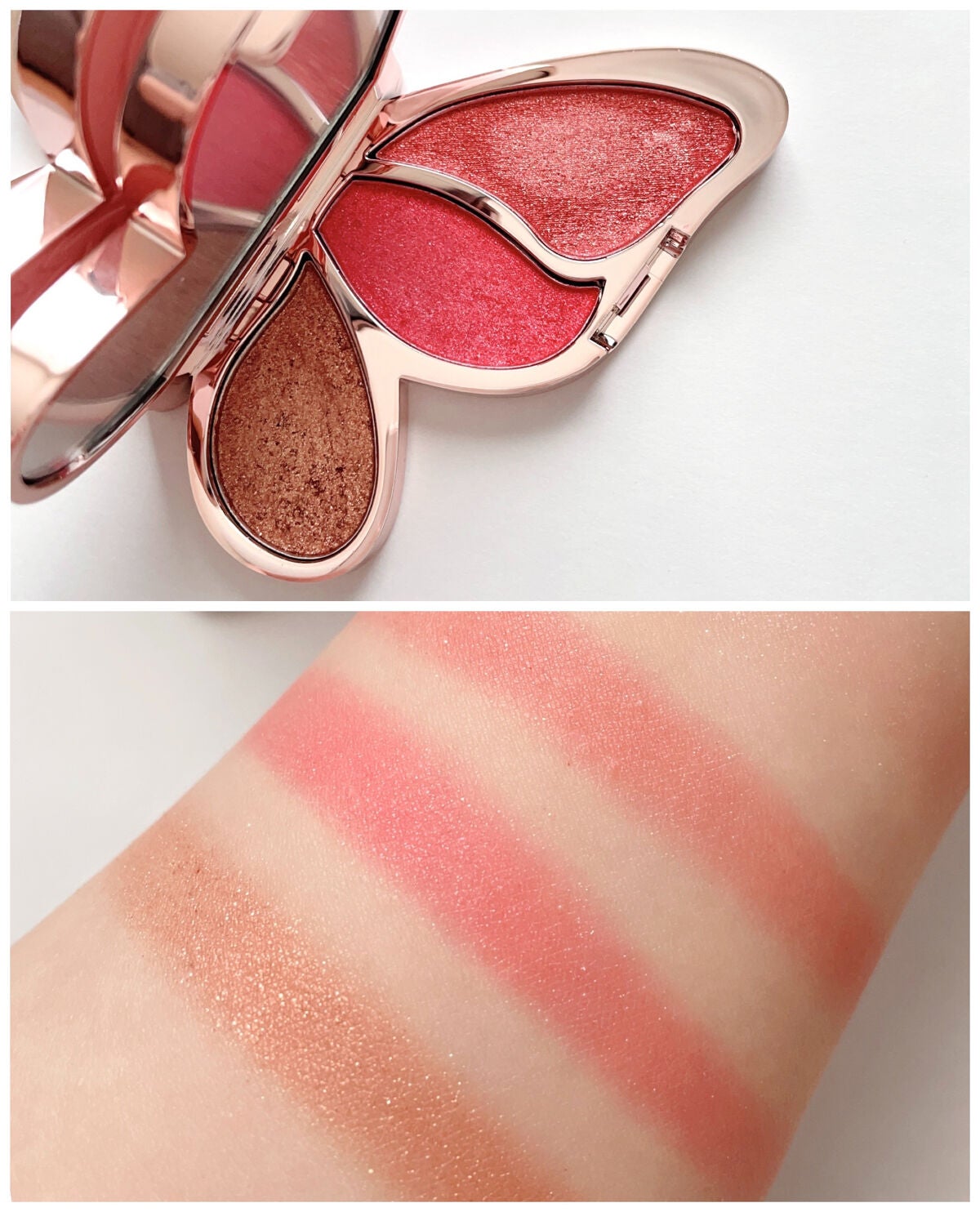 バタフライアイシャドウパレット/AGAG/アイシャドウパレットを使ったクチコミ(3枚目)