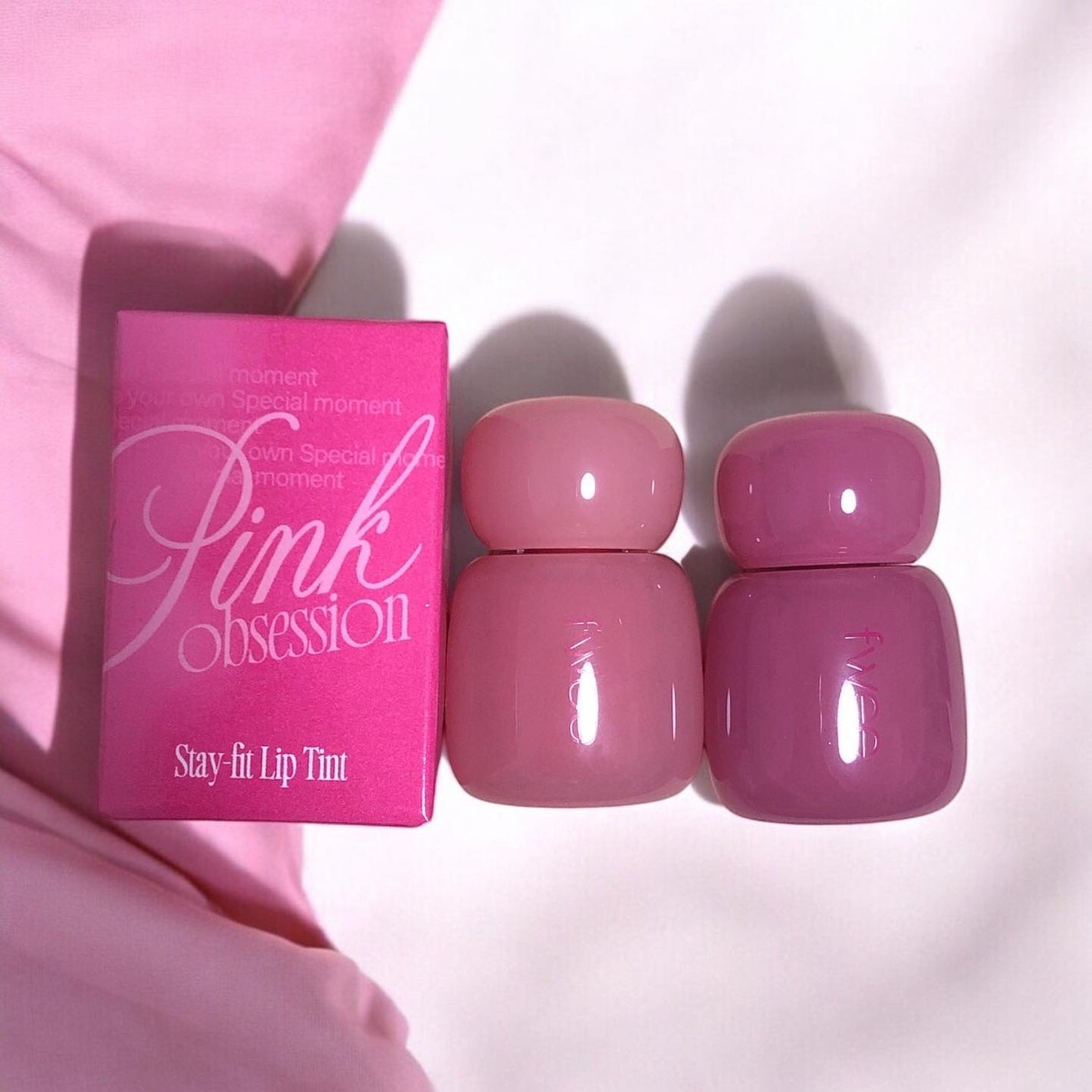 フィー ピンクオブセッションステイフィットティント/fwee/リップティントを使ったクチコミ(5枚目)