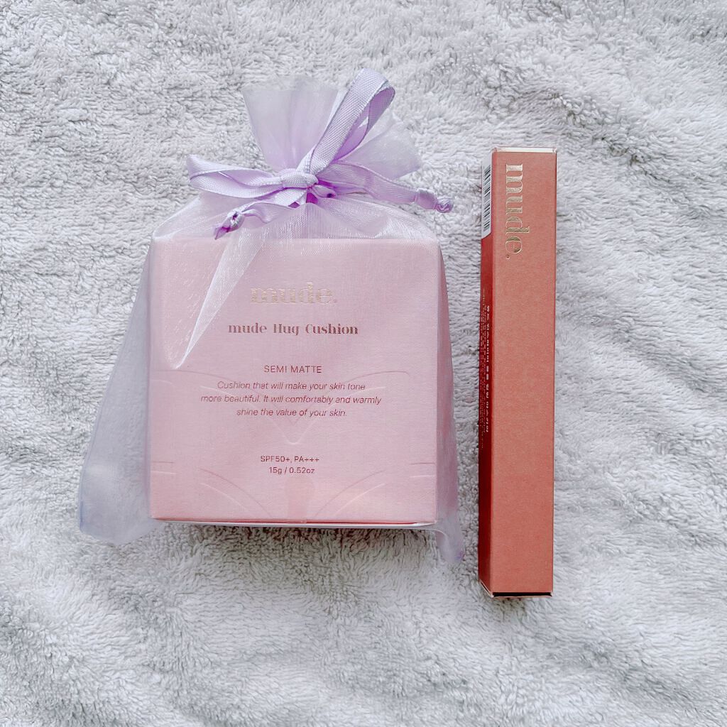 ハグクッション/mude./クッションファンデーションを使ったクチコミ（1枚目）