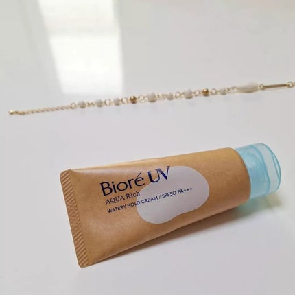 ビオレUV アクアリッチ ウォータリーホールドクリーム(水肌記憶UV)/ビオレ/日焼け止めクリームを使ったクチコミ(1枚目)