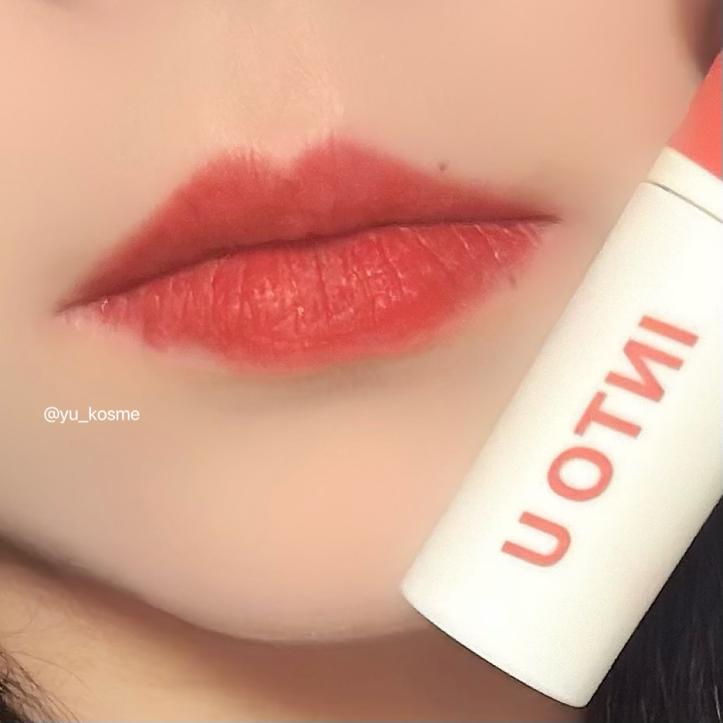 スーパーマットリップ＆チークマッド EM20 キョウトカメリア/INTO U/口紅を使ったクチコミ（3枚目）