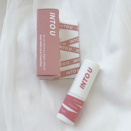 スーパーマットリップ&チークマッド/INTO U/口紅を使ったクチコミ(3枚目)