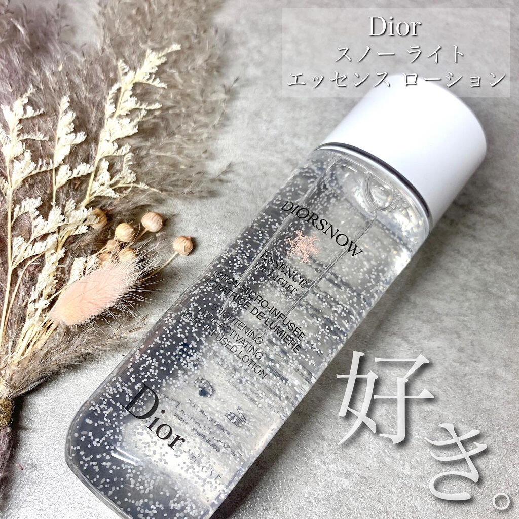 Dior スノー ライト エッセンス ローション (薬用化粧水) (医薬部外品)のクチコミ「肌が見違えるようにツルツルになって美白ケアもできる、最近の激推し化粧水！！！
15mLのサンプ.....」（1枚目）