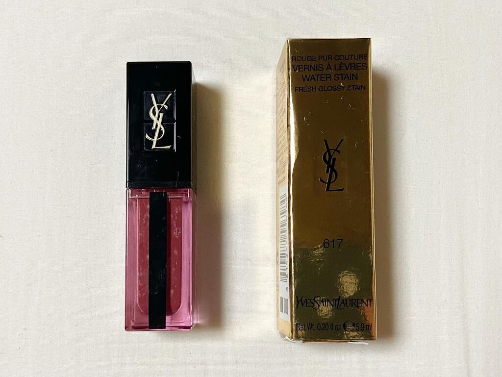 ルージュ ピュールクチュール ヴェルニ ウォーターステイン/YVES SAINT LAURENT BEAUTE/口紅を使ったクチコミ（1枚目）
