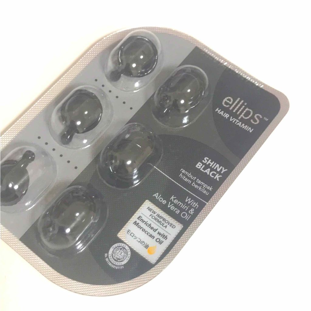 ヘアーオイル【シャイニーブラック】/ellips/ヘアオイルを使ったクチコミ（1枚目）