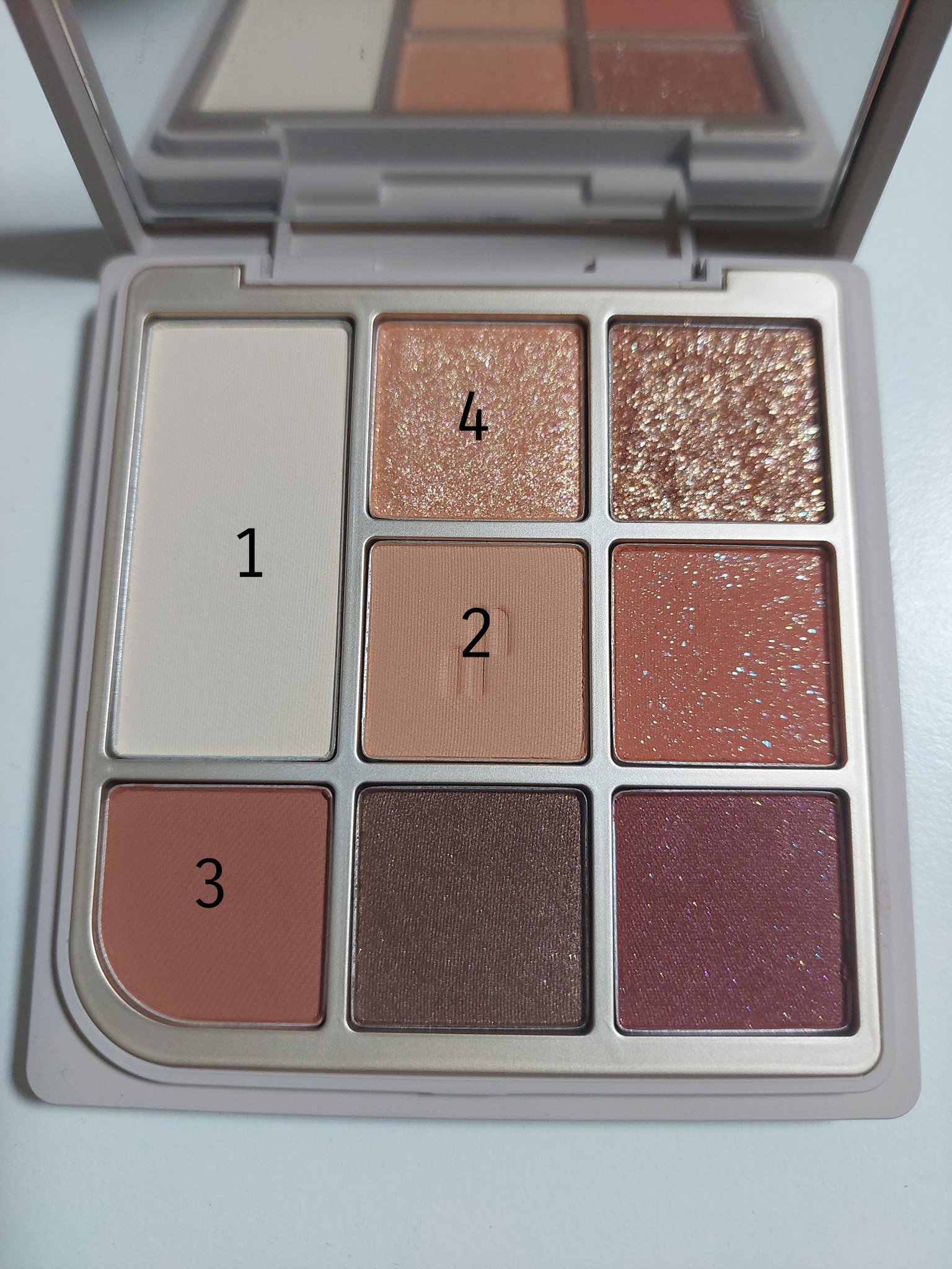 ドットオンムードアイパレット 03 バーミリオンファセット/Heart Percent/アイシャドウパレットを使ったクチコミ（3枚目）