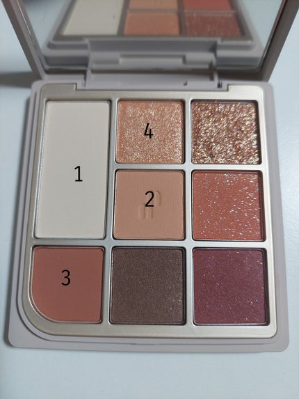 ドットオンムードアイパレット 03 バーミリオンファセット/Heart Percent/アイシャドウパレットの画像