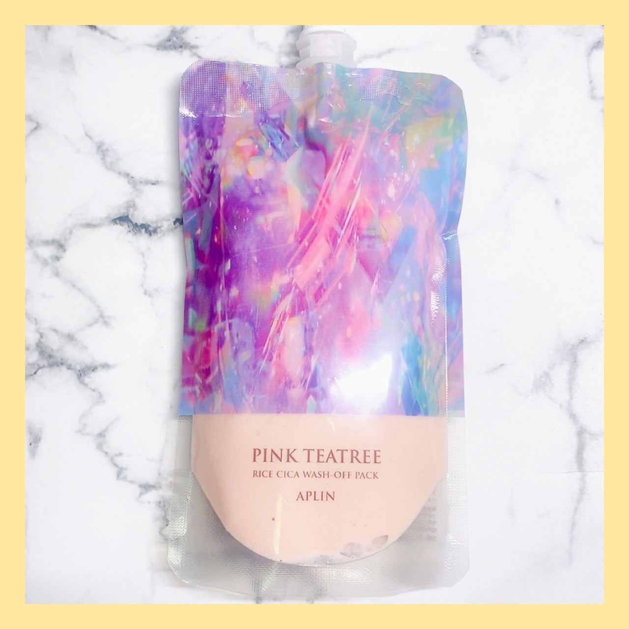 ピンクティーツリーライスシカウォッシュオフパック/APLIN/洗い流すパック・マスクを使ったクチコミ(1枚目)