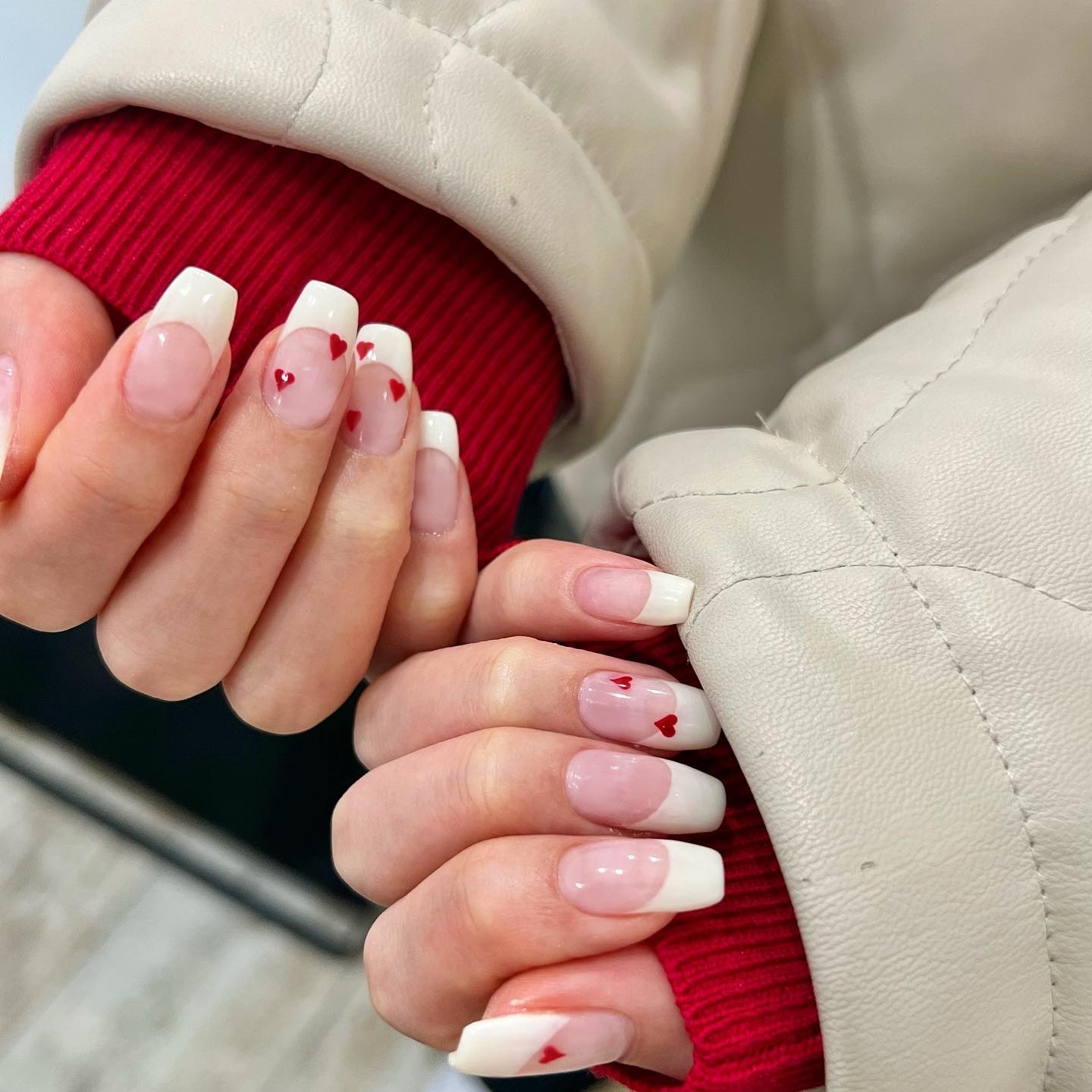 #バレンタインネイルのネイルデザイン