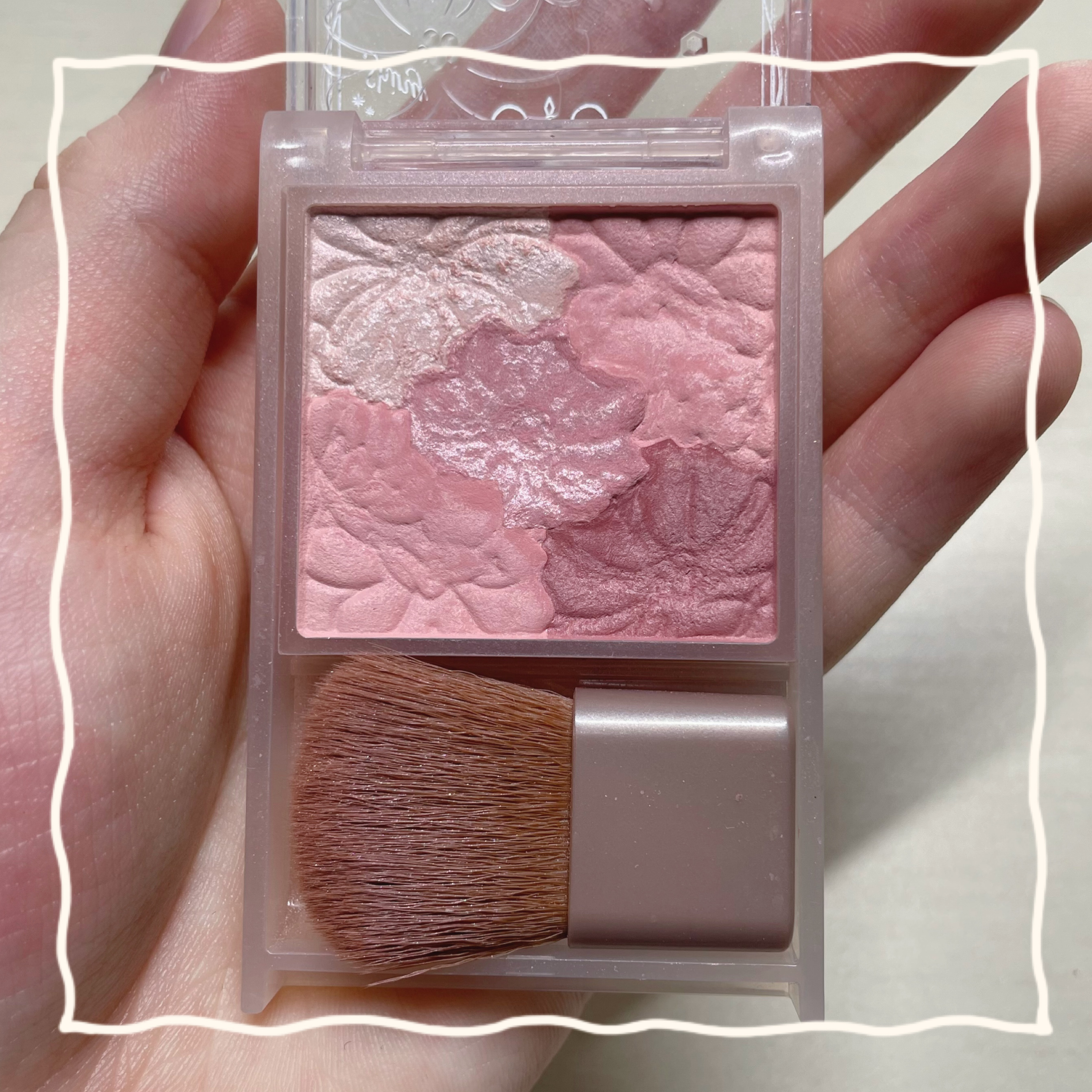 グロウフルールチークス（ブレンドタイプ） B02 ローズバレリーナ/キャンメイク/パウダーチークを使ったクチコミ（2枚目）